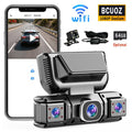 BCUOZ 360° Car Dash Cam System – GPS, WiFi, Front & Rear + Inside View