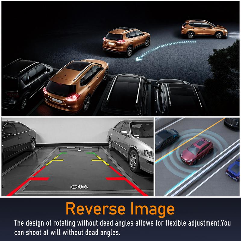 BCUOZ 360° Car Dash Cam System – GPS, WiFi, Front & Rear + Inside View