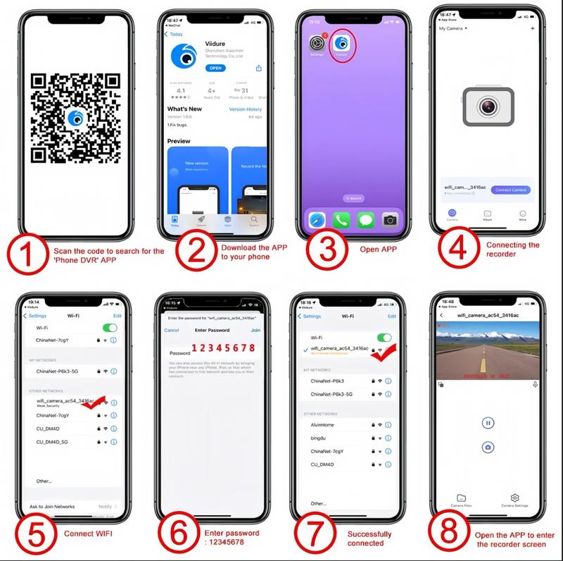 Dashcam anteriore e posteriore