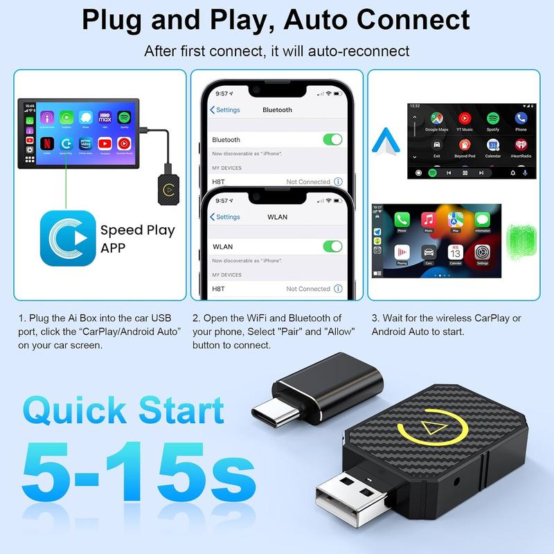 2 in 1 Wireless CarPlay Adapter
