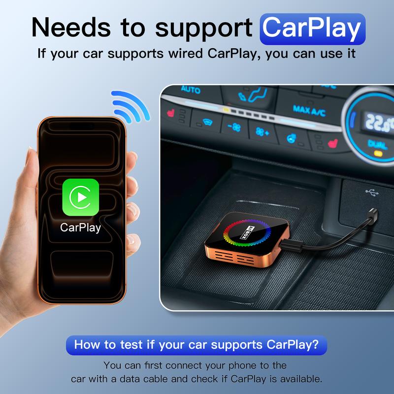 Aimoon Orange AI Cube Pro Max | Wireless AI Box for CarPlay